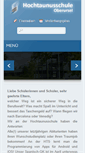 Mobile Screenshot of hochtaunusschule.de