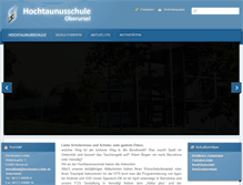 Tablet Screenshot of hochtaunusschule.de